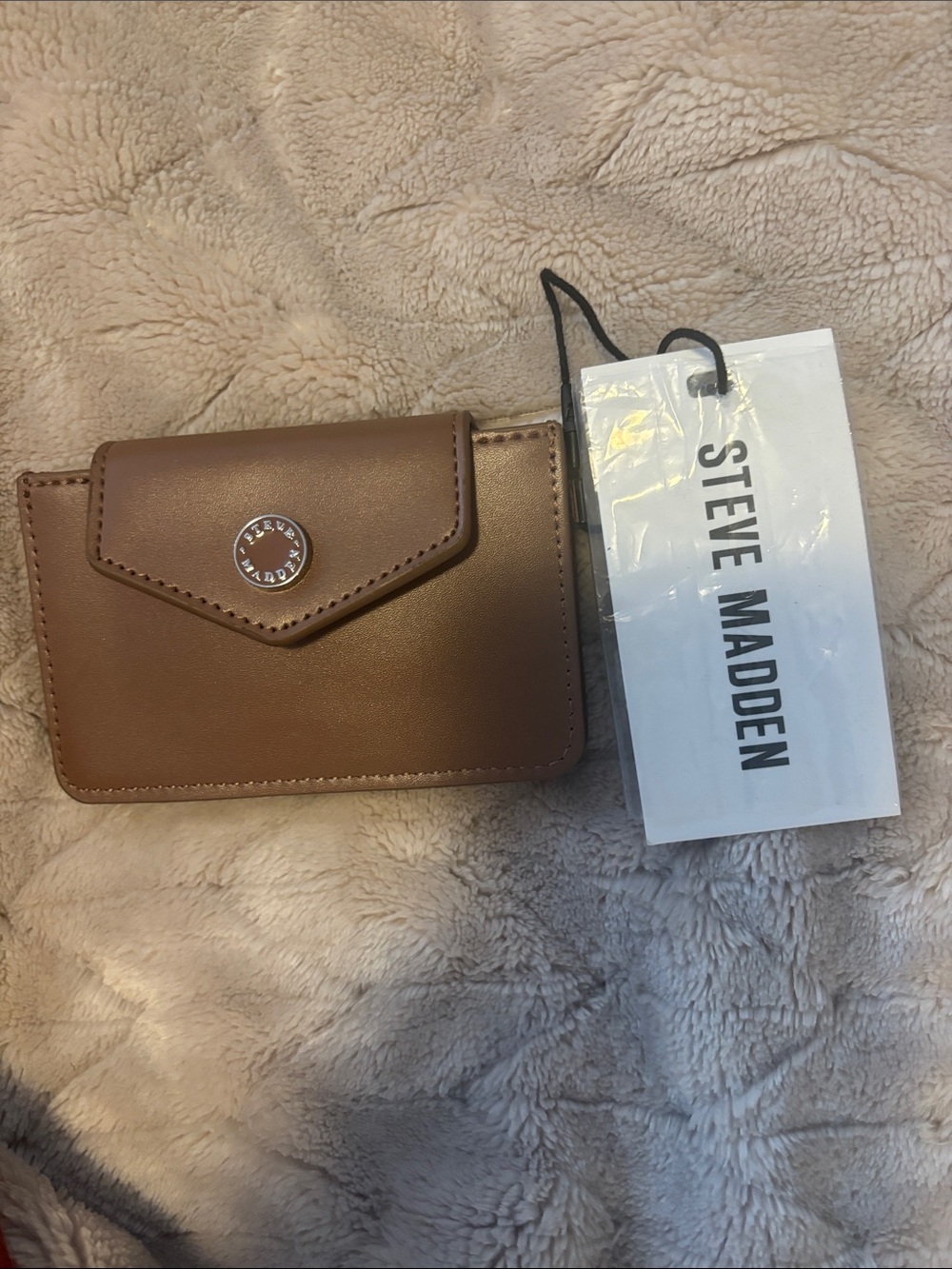 Steve Madden Tan/Brown Compact Card Wallet Phone Case